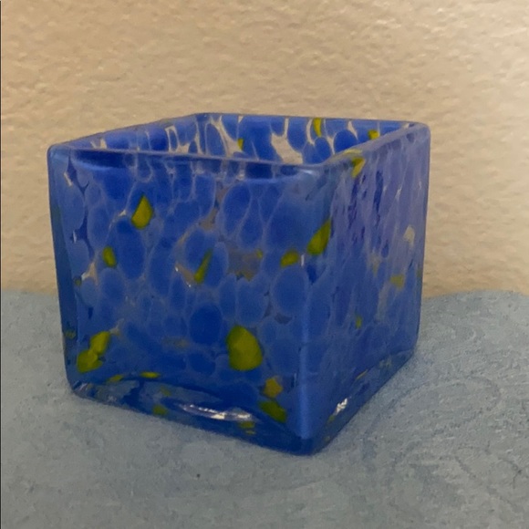 HAND MADE Other - Square blown glass - candle holder or organizer